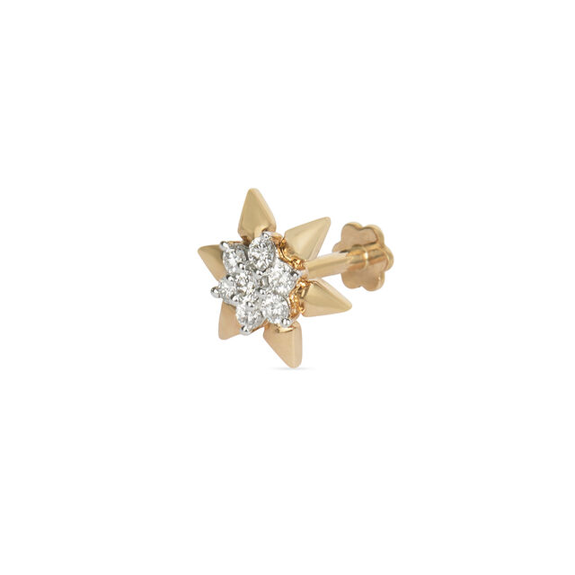 Tanishq 18KT Diamond Nose Pin 2