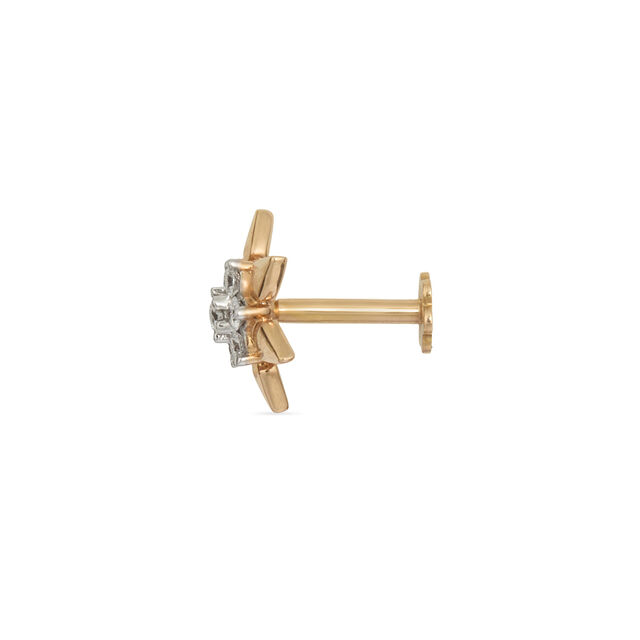 Tanishq 18KT Diamond Nose Pin 4