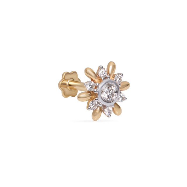 Tanishq 18KT Diamond Nose Pin 2