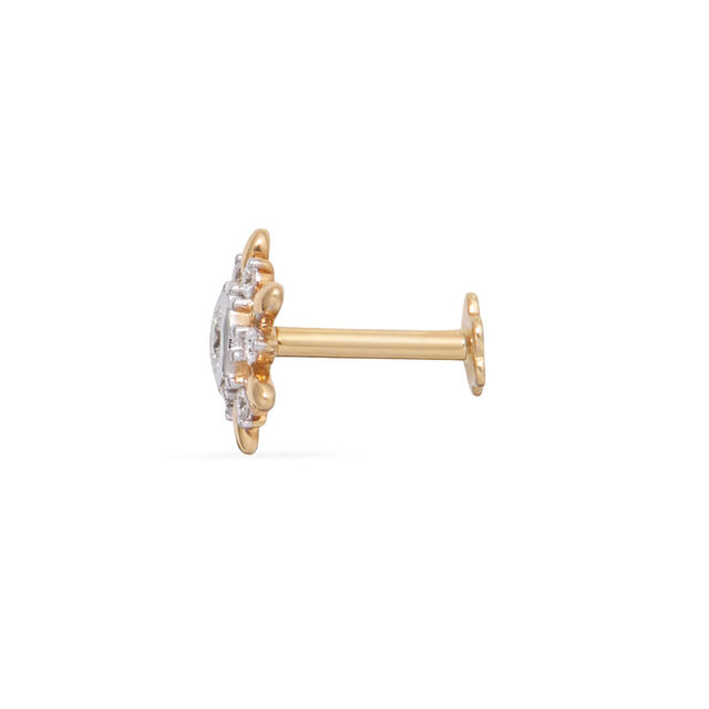 Tanishq 18KT Diamond Nose Pin 4