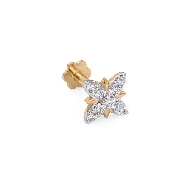 Tanishq 18KT Diamond Nose Pin 2