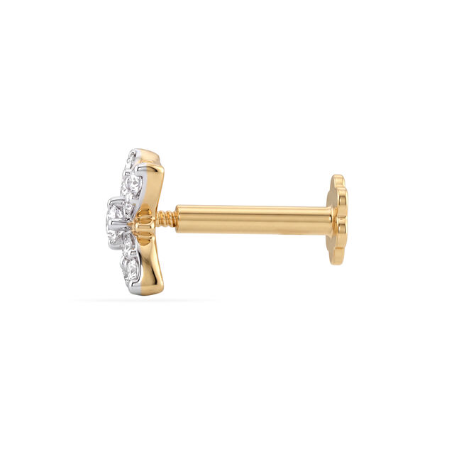 Tanishq 18KT Diamond Nose Pin 4