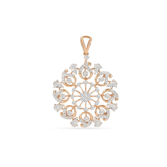 Tanishq 18KT Diamond Pendant for Women 