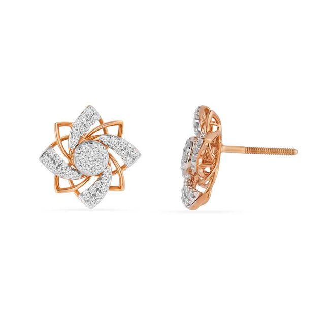 Tanishq 18KT Diamond Earrings for Women 4
