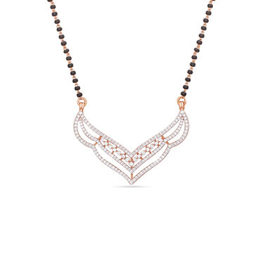 Tanishq 18 Karat Diamond Mangalsutra for Women