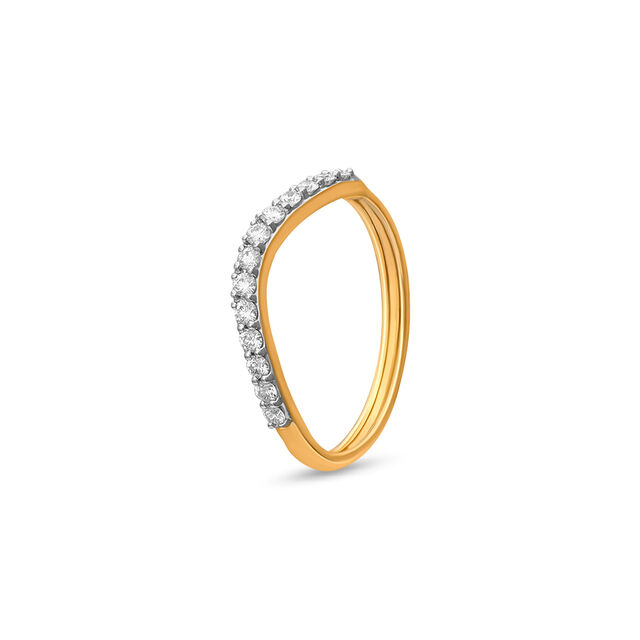 Tanishq 18 Karat Diamond Finger Ring for Women