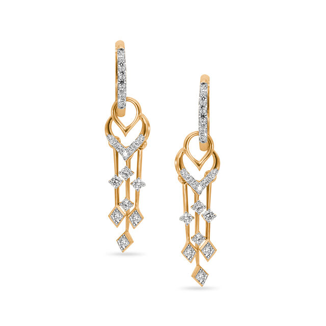 Tanishq Diamond Earrings 