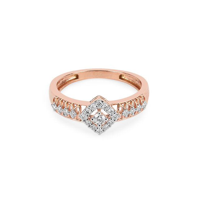 Tanishq 18 Karat Diamond Finger Ring for Women