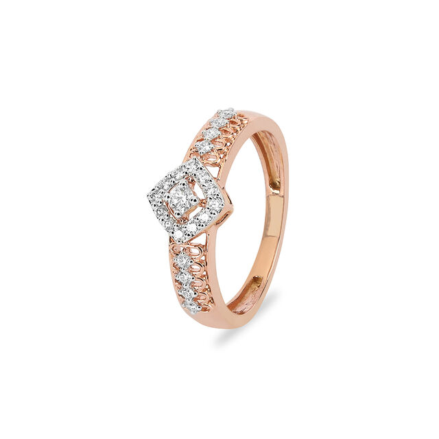 Tanishq 18 Karat Diamond Finger Ring for Women