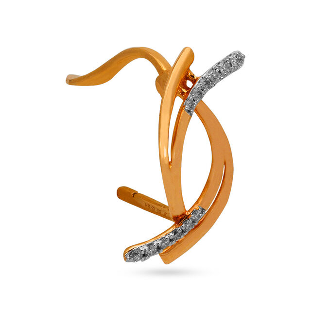 Gold Criss-Cross Ring 3