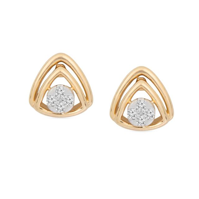 Radiance Of Elegance Diamond Stud Earrings 