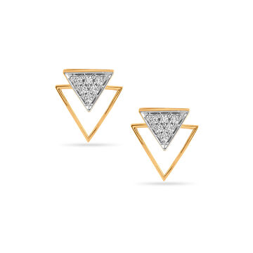 Tanishq Diamond Earrings