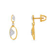 18 Karat Gold Drop Earrings with Diamonds 2