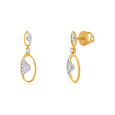18 Karat Gold Drop Earrings with Diamonds 3