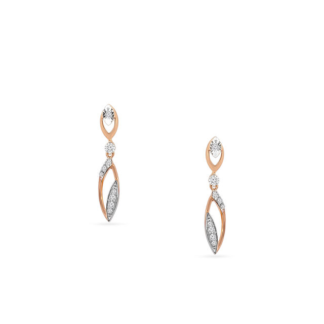Tanishq 18KT Diamond Drop Earrings for Women 