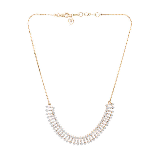 Tanishq 18KT Diamond Necklace for Women 