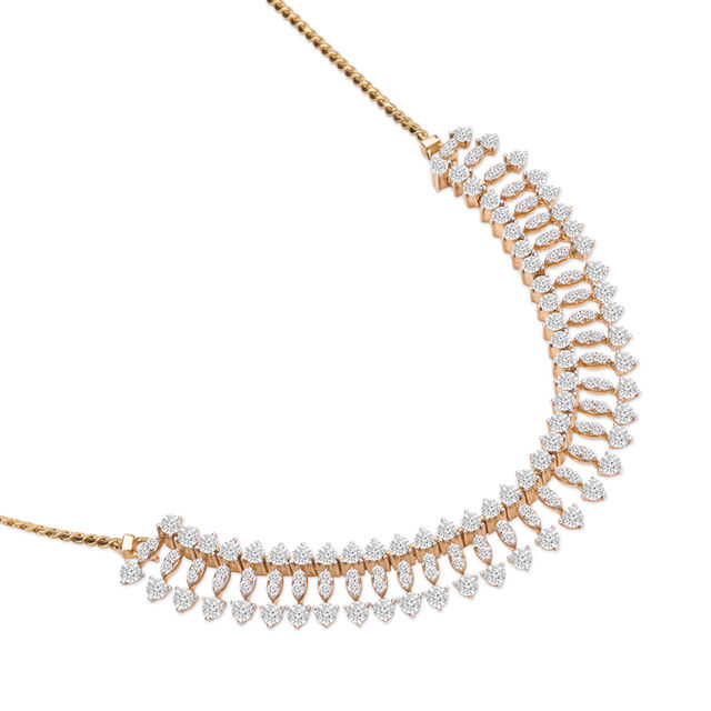 Tanishq 18KT Diamond Necklace for Women 3