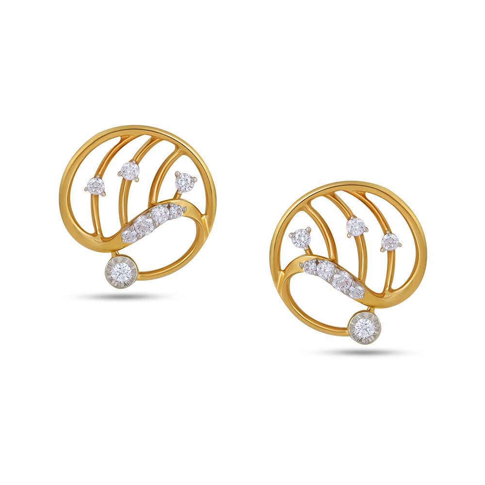 Geometric diamond earrings discount