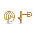 Modernist Geometric Diamond Earrings 2