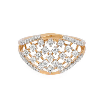 Tanishq 18KT Diamond Finger Ring for Women