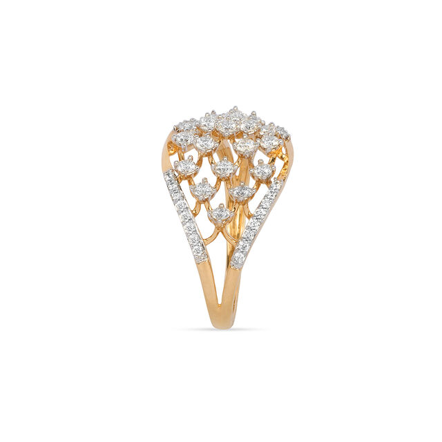 Tanishq 18KT Diamond Finger Ring for Women 3
