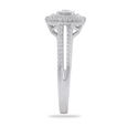 Radiant Halo Diamond Engagement Ring 3