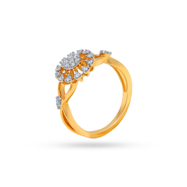 Tanishq 18KT Diamond  Finger Ring