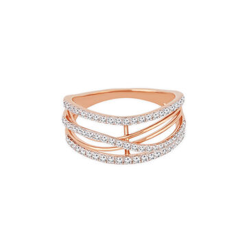 Tanishq 18 KT Layered Line Ring for Women