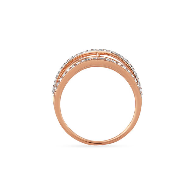 Tanishq 18 KT Layered Line Ring for Women 4