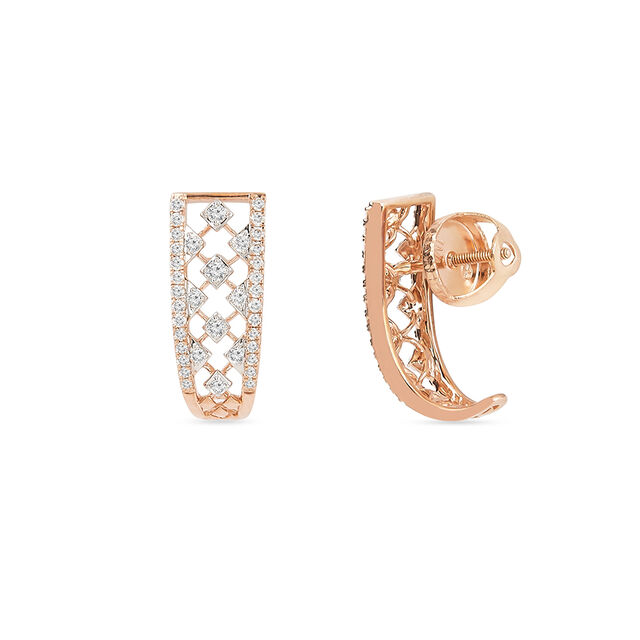 Tanishq 18KT Diamond Earrings for Women 3