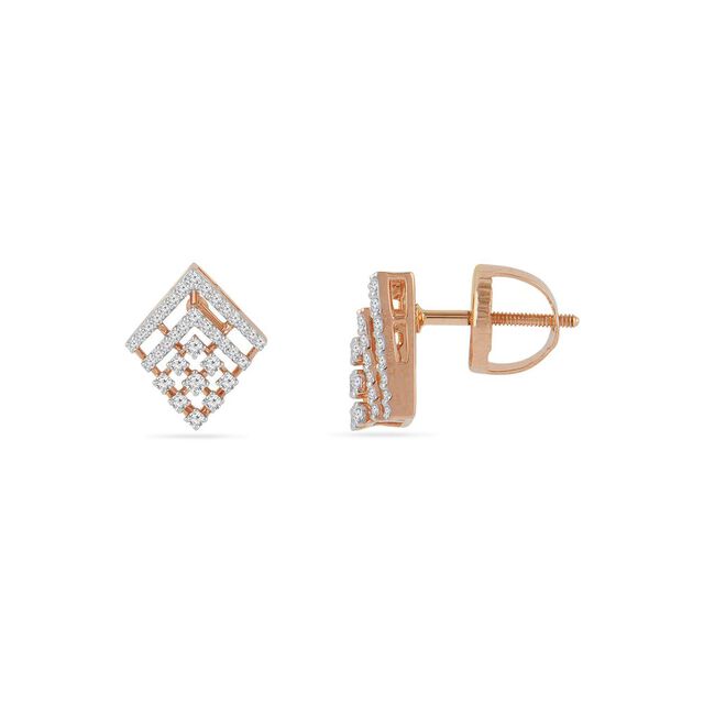 Tanishq 18KT Diamond Earrings for Women