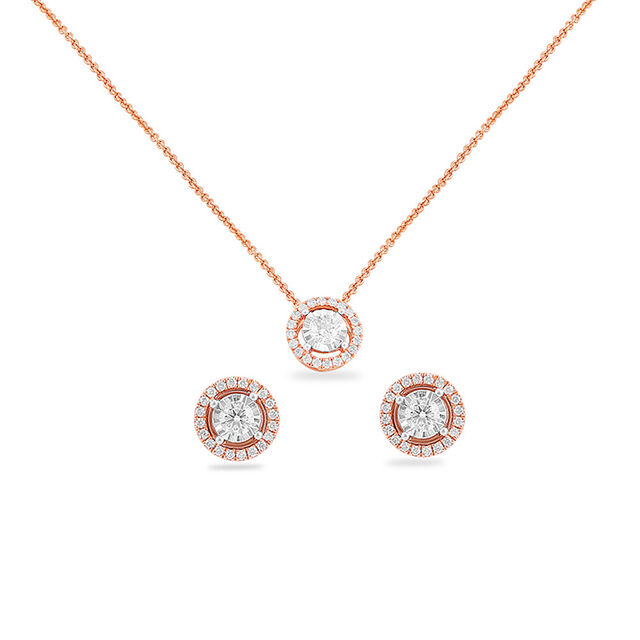 Pendant with Chain and Earrings Set 2