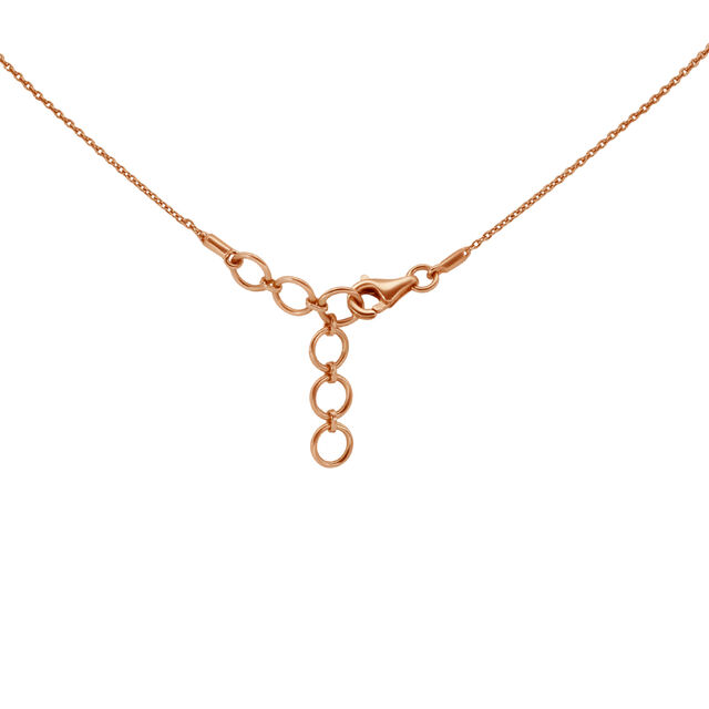 Tanishq 18 Karat Diamond Pendant with Chain and Earrings Set for Women 5