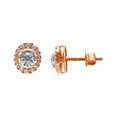 Tanishq 18 Karat Diamond Pendant with Chain and Earrings Set for Women 4