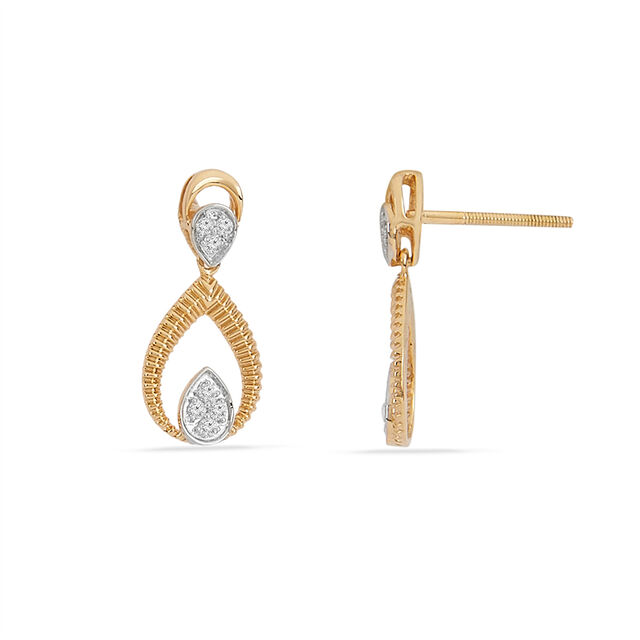 Tanishq 18KT Diamond Earrings for Women 4