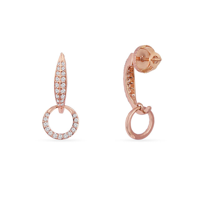 Tanishq 18KT Diamond Drop Earrings for Women 2