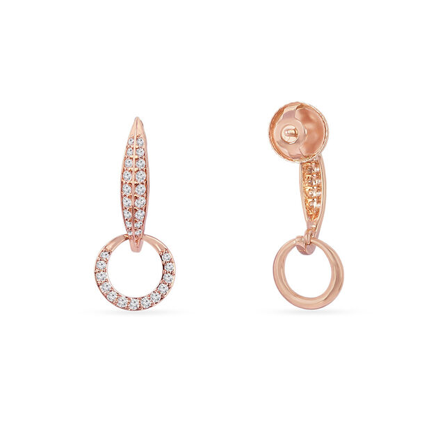 Tanishq 18KT Diamond Drop Earrings for Women 3