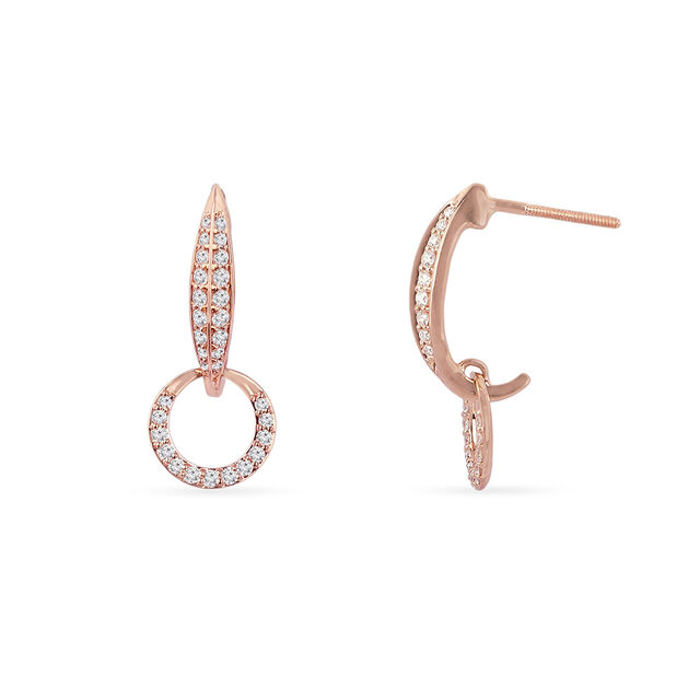 Tanishq 18KT Diamond Drop Earrings for Women 4