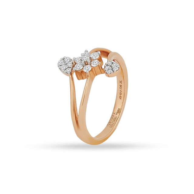 Tanishq 18KT Diamond Finger Ring for Women 2
