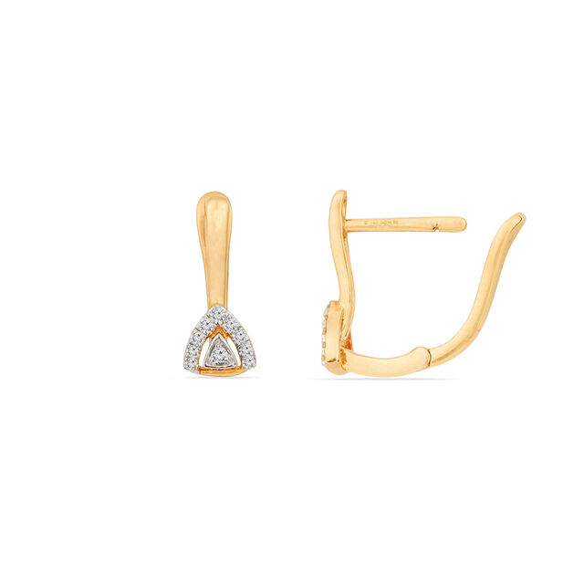 Tanishq 18KT Diamond Hoop Earring for Women 5