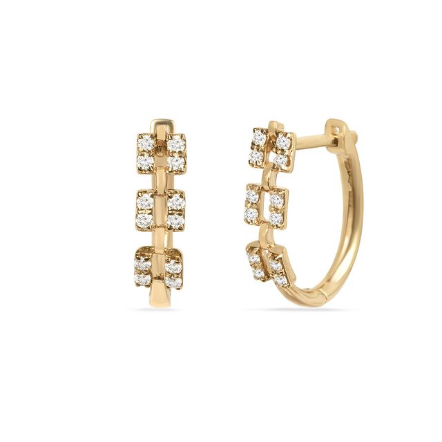 Tanishq 18KT Diamond Hoop Earrings for Women 4