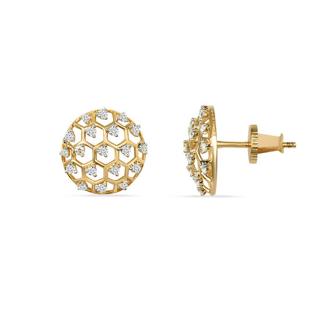 Tanishq 18KT Diamond Stud Earrings for Women
