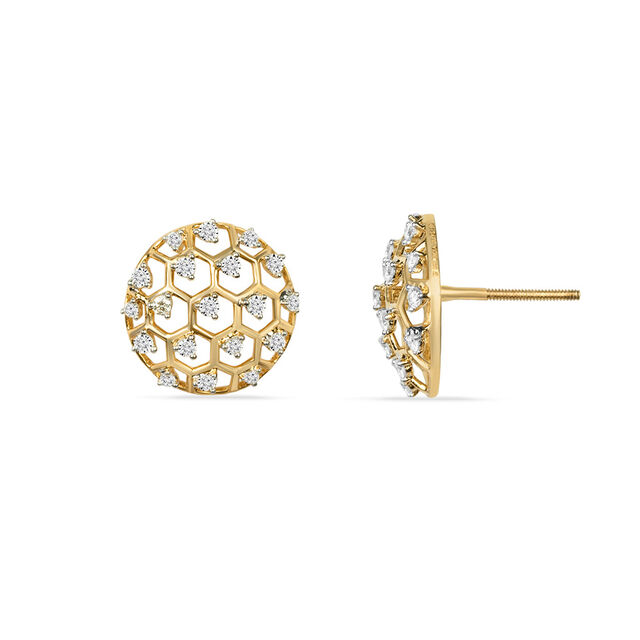 Tanishq 18KT Diamond Stud Earrings for Women