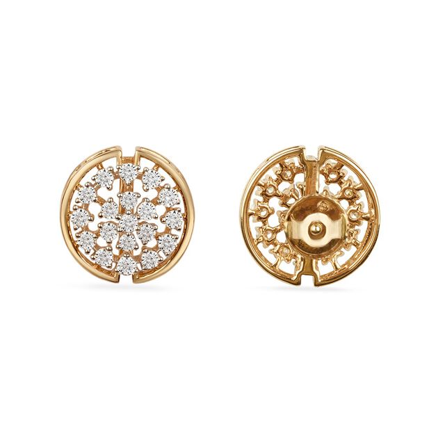 Tanishq 18KT Diamond Stud Earrings for Women 3