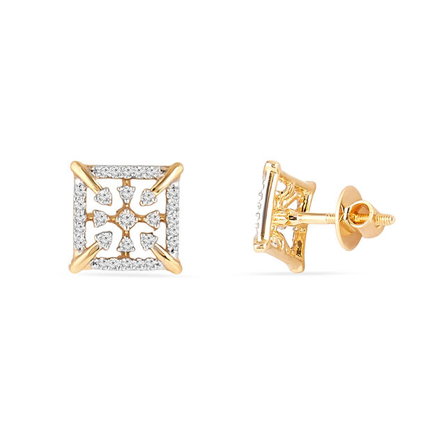 Tanishq 18KT Diamond Earrings for Women 4