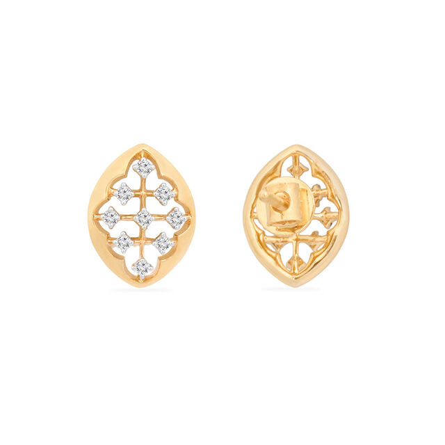 Tanishq 18KT Diamond Stud Earrings for Women 4