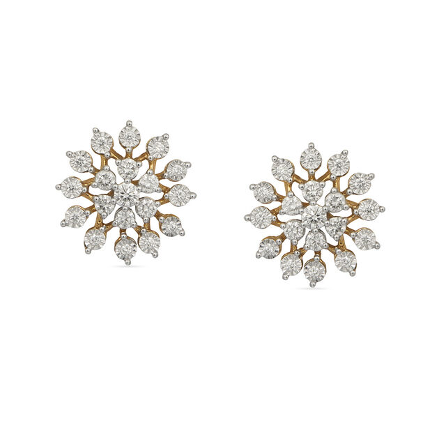 Tanishq 18KT Diamond Earrings 