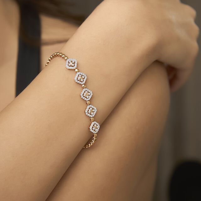 Tanishq 18KT Diamond Bracelet for Women 2