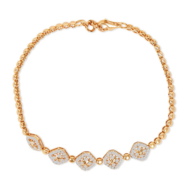 Tanishq 18KT Diamond Bracelet for Women 3