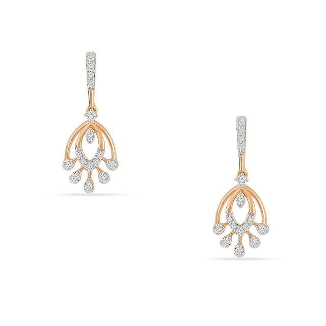 Tanishq 18KT Diamond Earrings for Women 